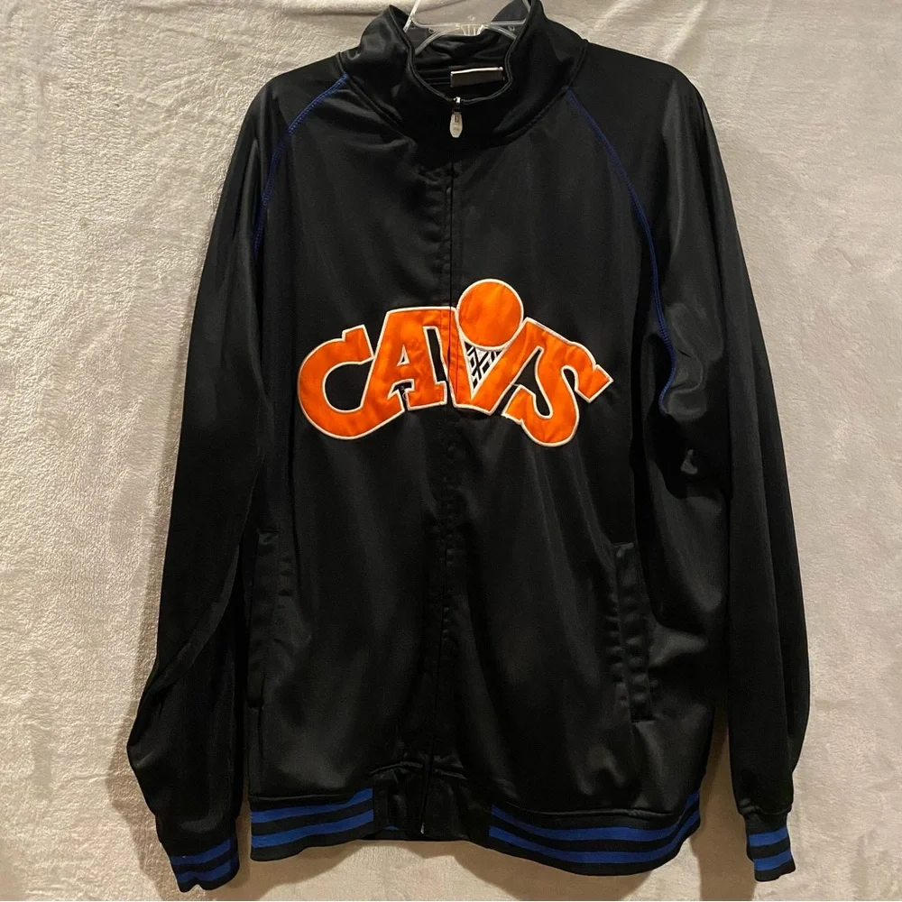 Cleveland Cavaliers Jacket Men’s Bkack 3X Full Zip NBA “Cavs” Stitched